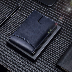 🎁Genuine Leather Anti-theft Swipe Card Holder