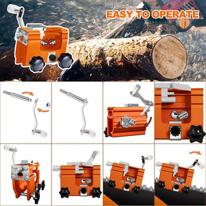 Powerful Chainsaw Chain Sharpening Jig
