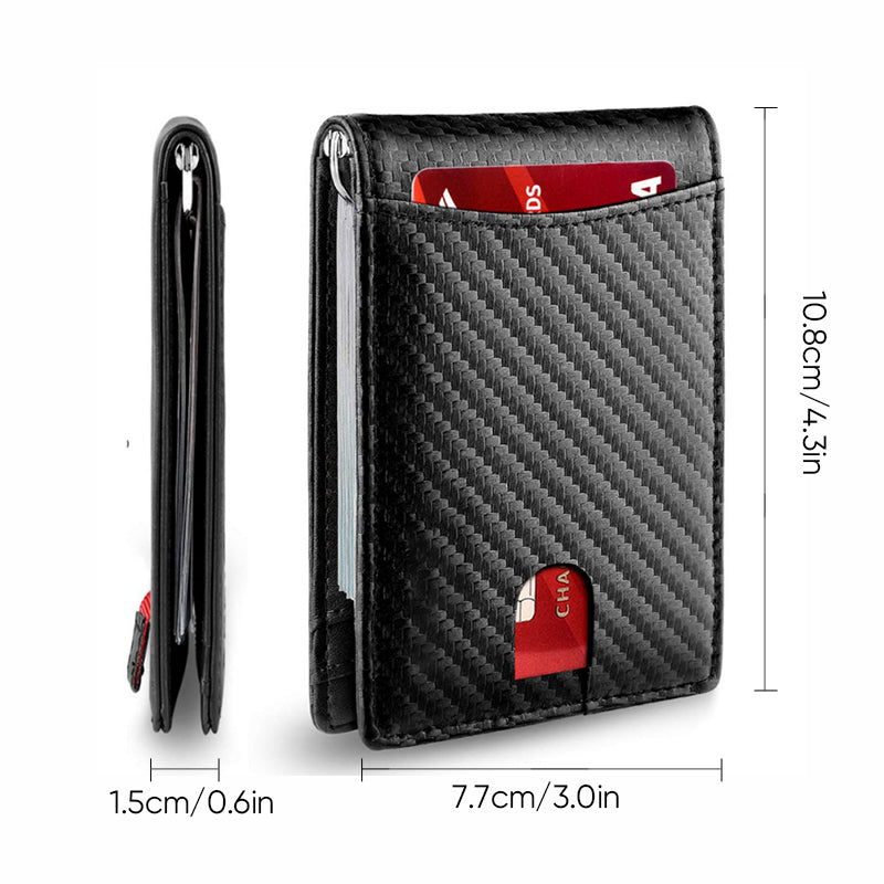 🎁Genuine Leather Anti-theft Swipe Card Holder