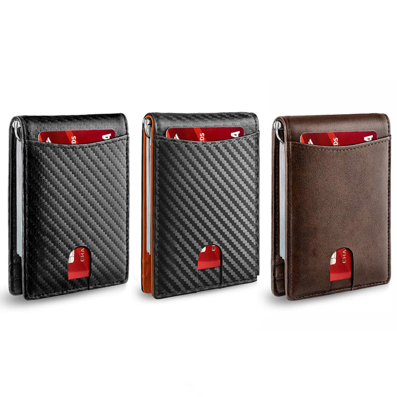 🎁Genuine Leather Anti-theft Swipe Card Holder