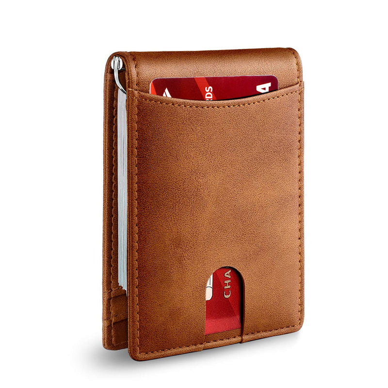 🎁Genuine Leather Anti-theft Swipe Card Holder