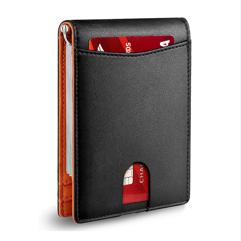 🎁Genuine Leather Anti-theft Swipe Card Holder